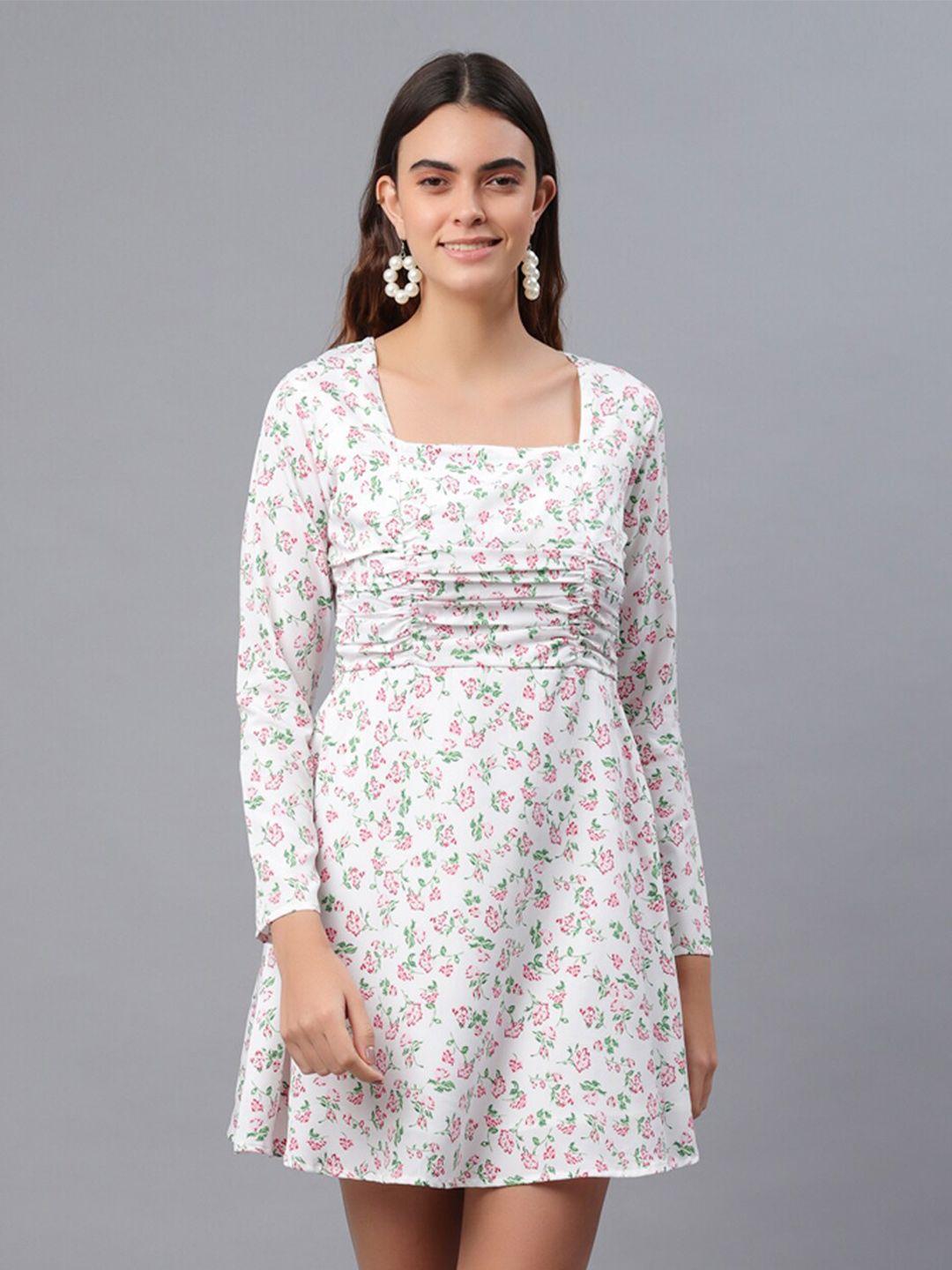 pretty loving thing women floral crepe a-line dress