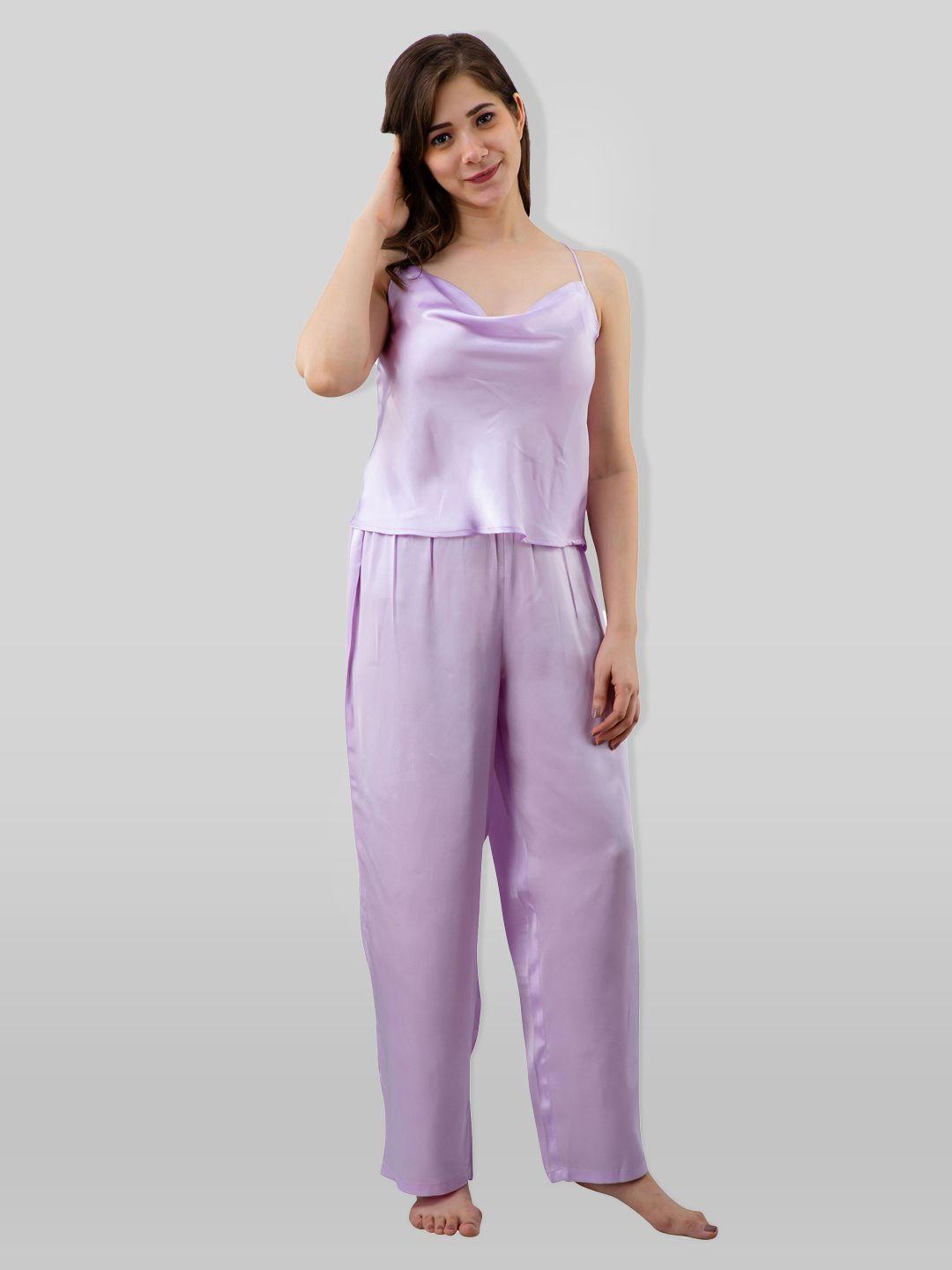 pretty loving thing women purple night suit