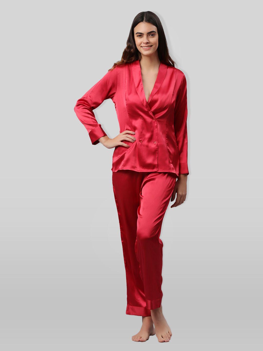 pretty loving thing women red night suit