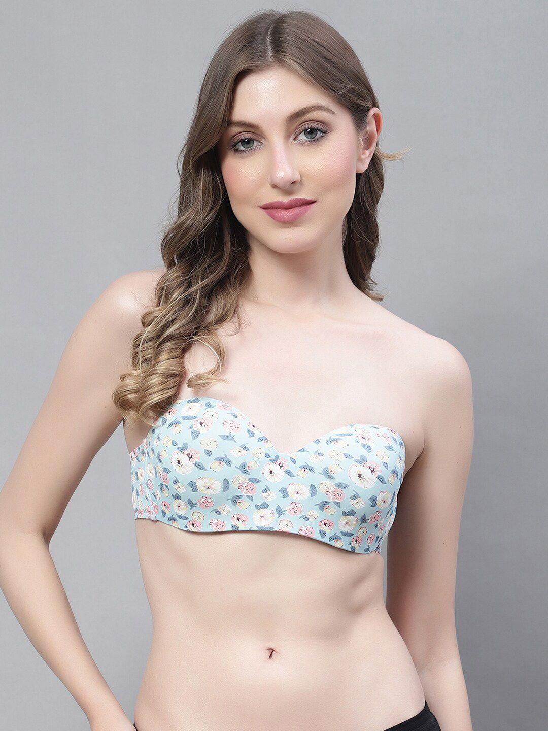 prettycat floral underwired lightly padded all day comfort balconette bra