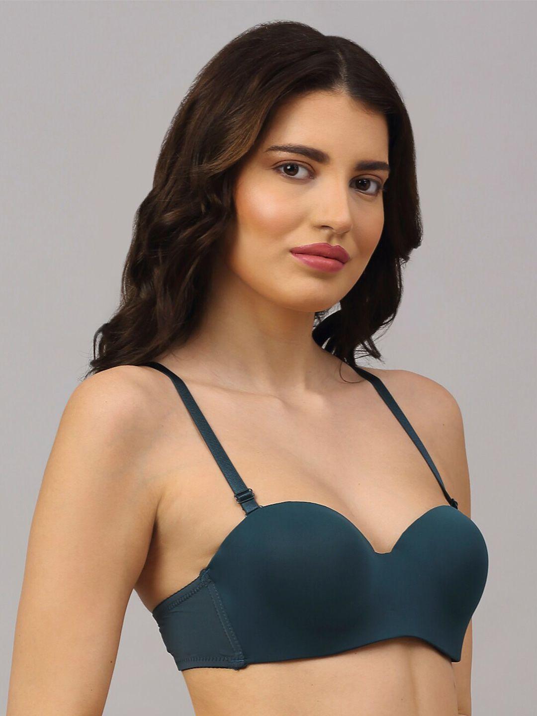 prettycat green bra underwired lightly padded bra