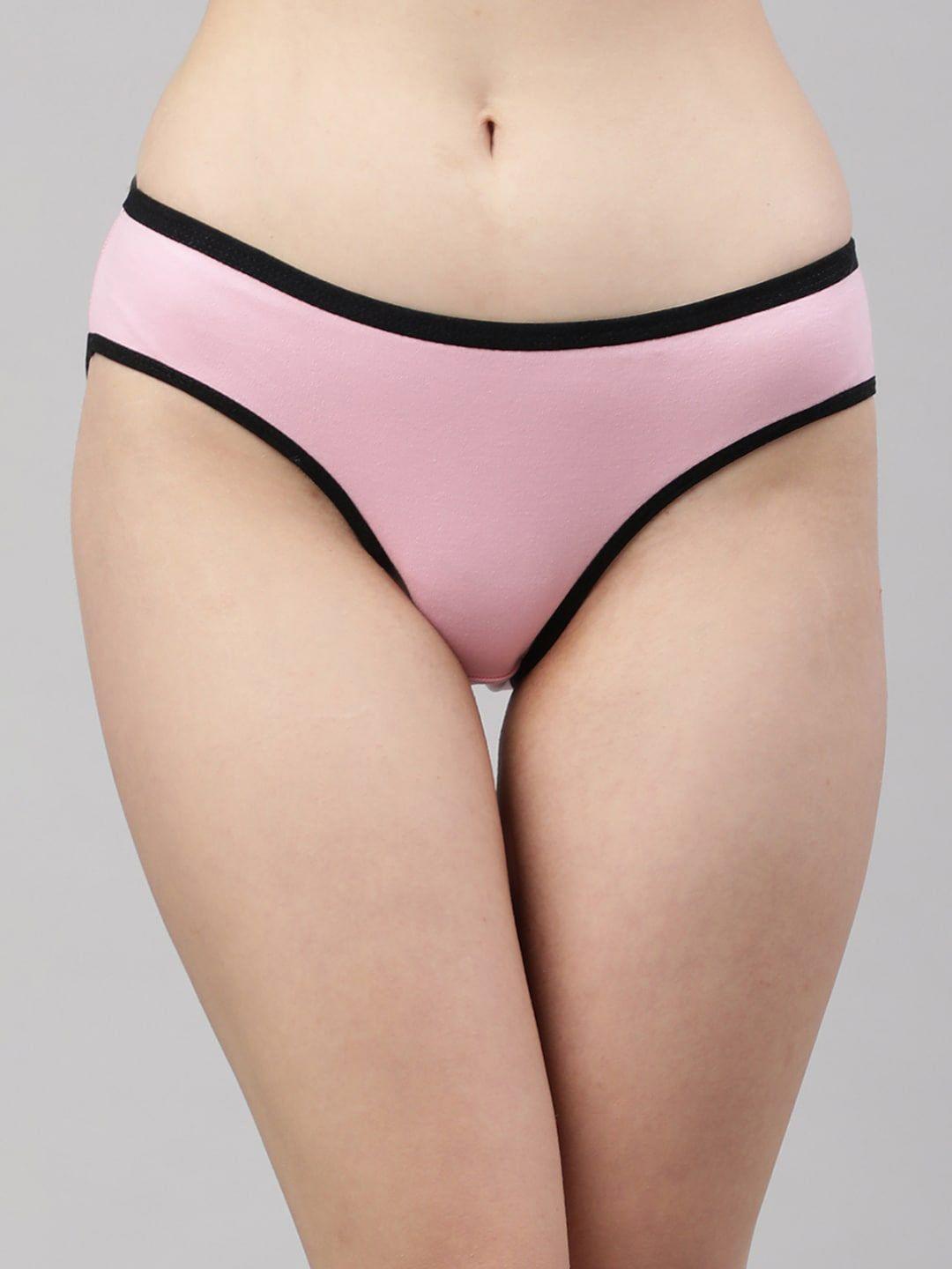 prettycat women pink cotton hipster brief