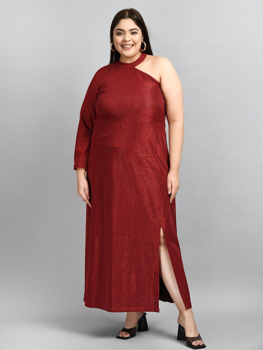 prettyplus by desinoor com red maxi dress