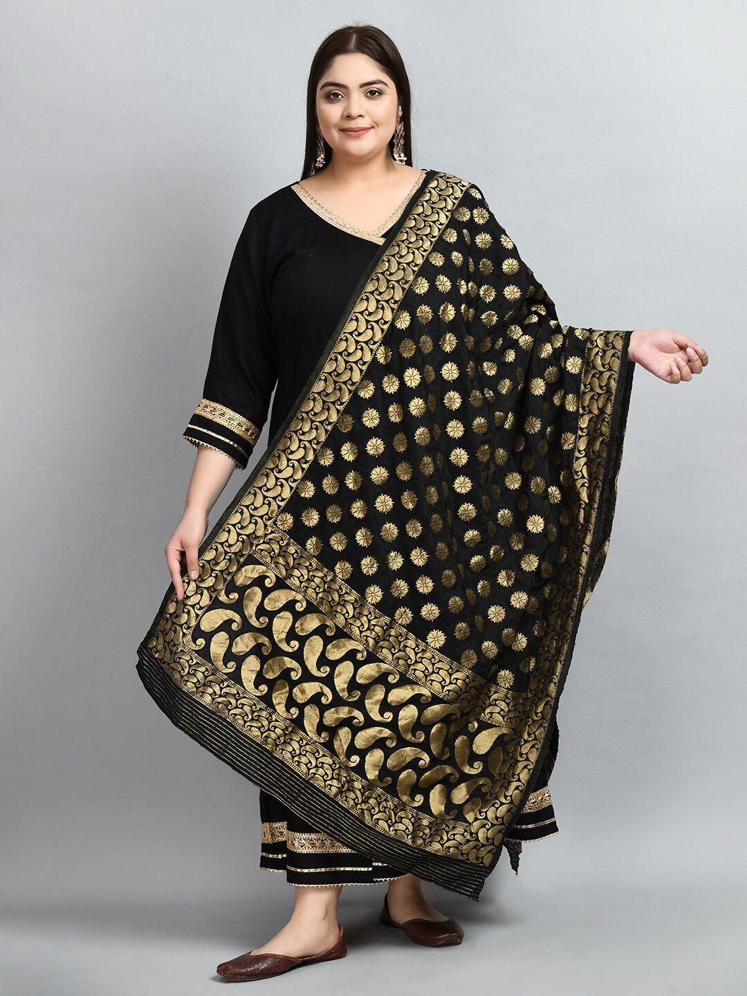 prettyplus by desinoor.com ethnic motifs woven design dupatta