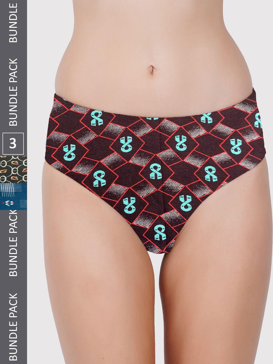 pride apparel women pack of 3 printed cotton hipster briefs womens-new print-0a-03-l1-80