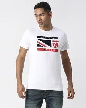 pride union jack slim fit crew-neck t-shirt