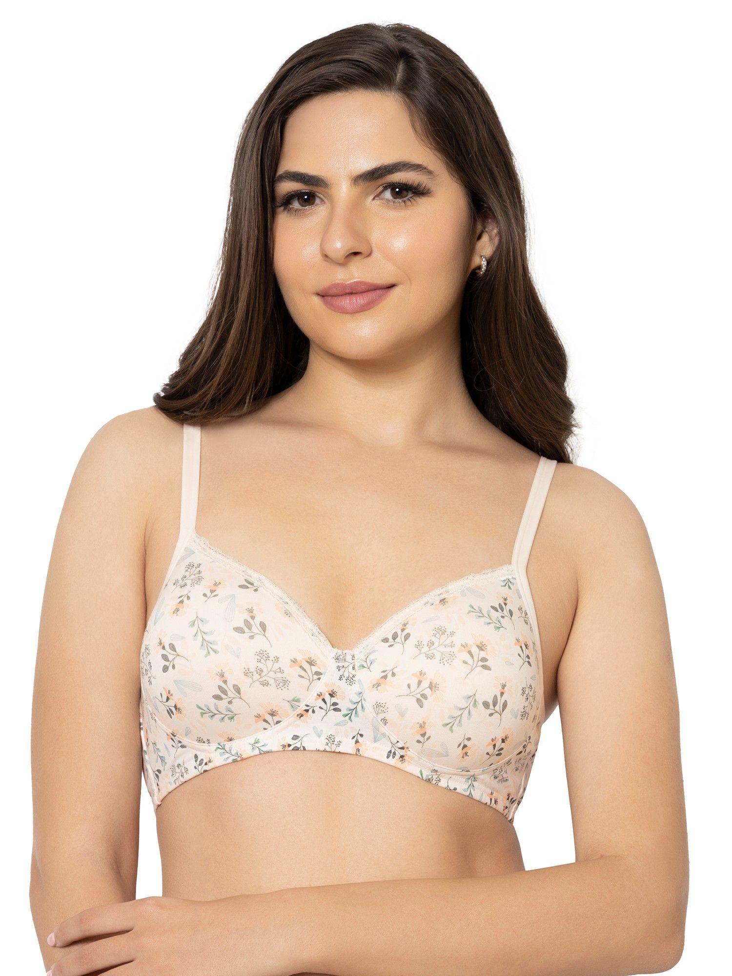 print padded non-wired full coverage t-shirt bra