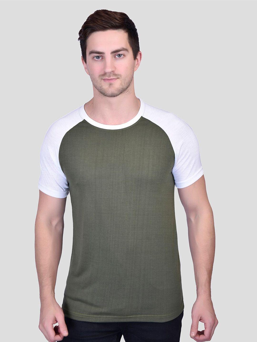 printcultr colourblocked raglan sleeves cotton t-shirt