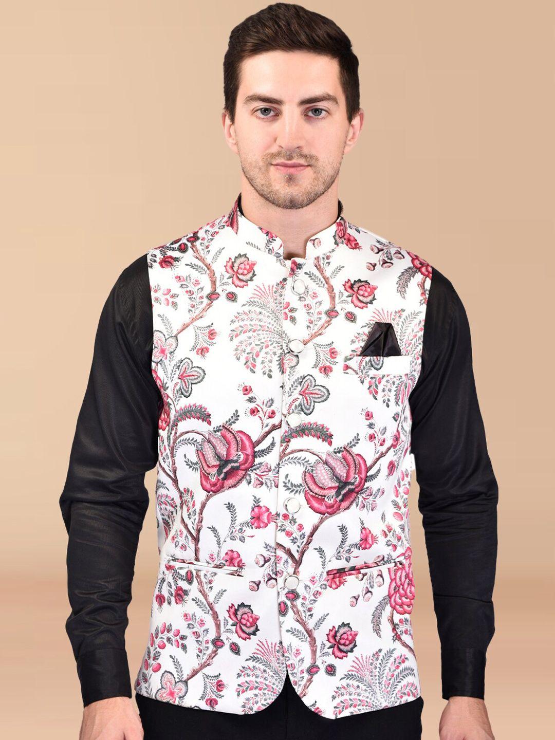 printcultr floral printed nehru jackets