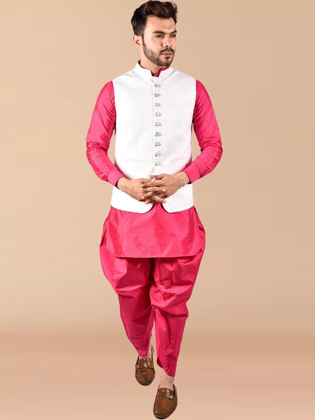 printcultr pure silk kurta with dhoti pants