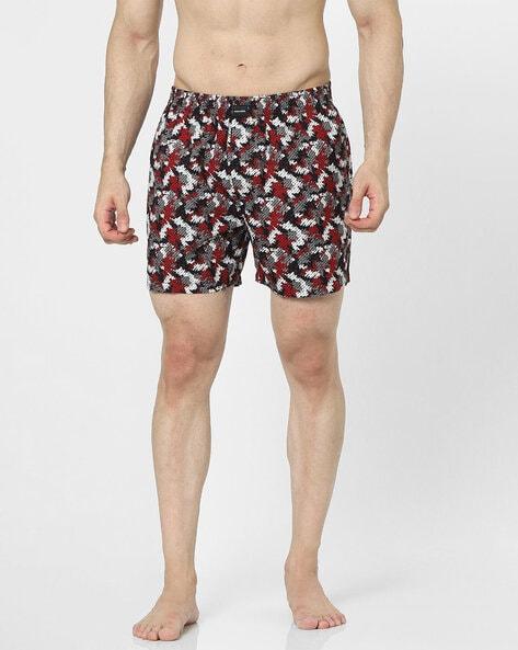 printed boxers with insert pockets