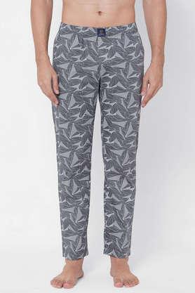 printed cotton men's pyjamas - grey