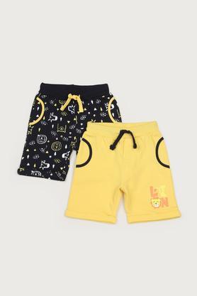 printed-cotton-regular-fit-infant-boys-shorts---multi