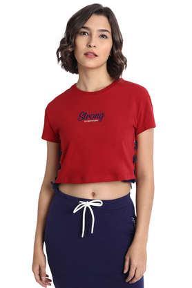 printed-cotton-regular-women's-top---red