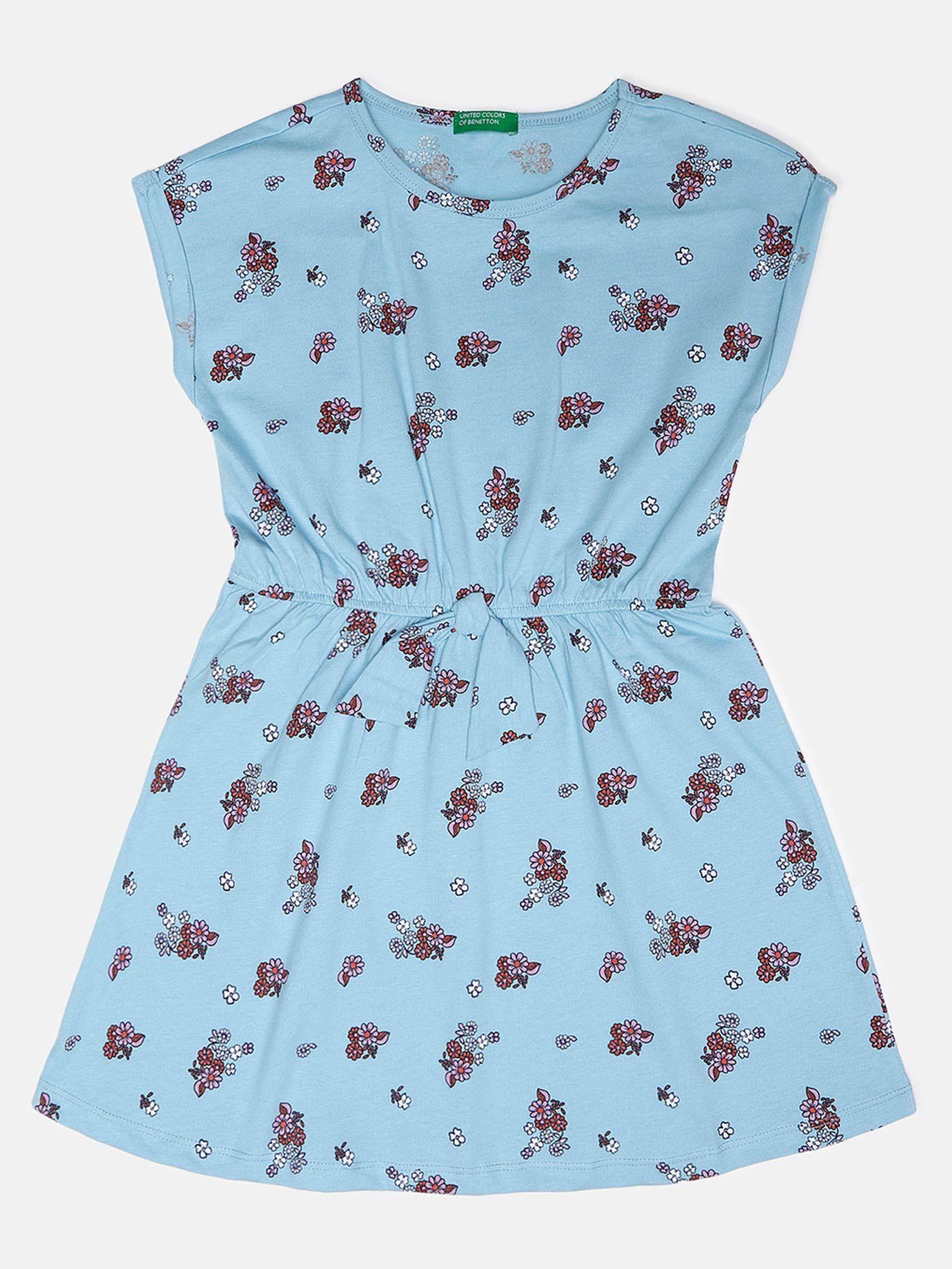 printed dresses- blue