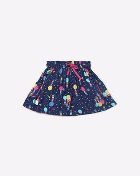 printed-flared-skirt-with-elasticated-waistband