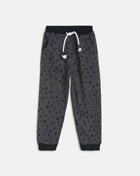 printed joggers with insert pockets