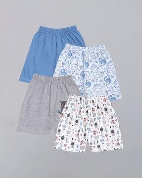 printed mid-rise shorts