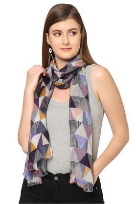 printed modal regular fit womens casual scarf - multi