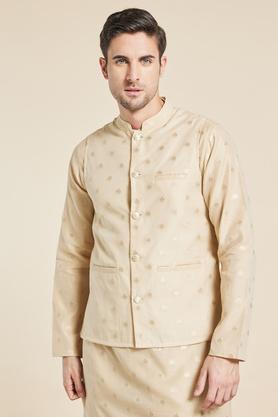 printed-polyester-mens-festive-wear-jacket---natural