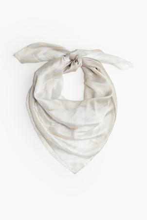 printed satin scarf