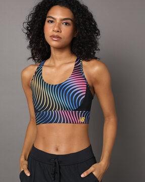 printed sports bra
