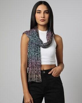 printed acrylic scarf