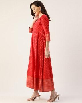 printed anarkali kurta