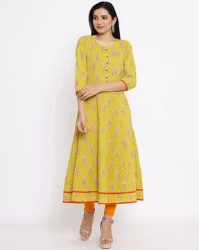 printed anarkali kurta