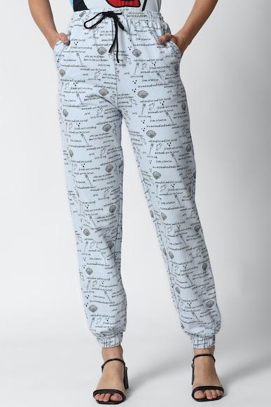 printed ankle length joggers