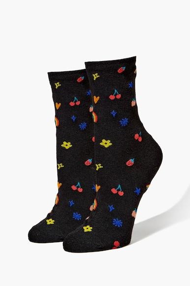 printed ankle socks