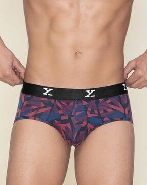 printed anti-microbial finish briefs