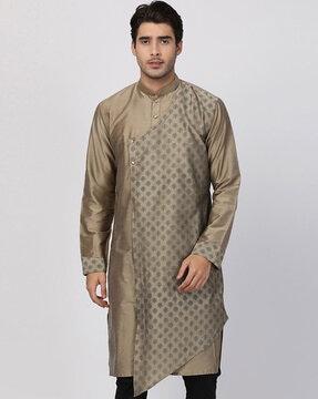 printed asymmetrical long kurta