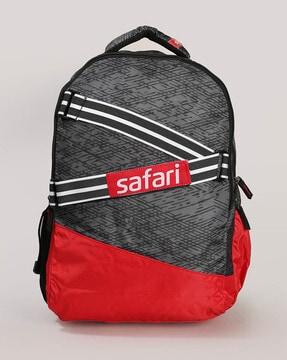 printed backpack with adjustable straps