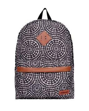 printed backpack with adjustable straps