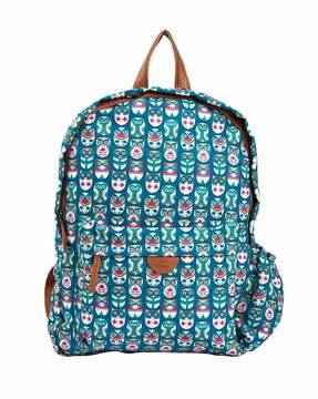 printed backpack with adjustable straps