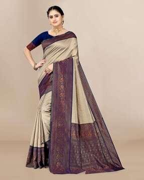 printed banarasi traditional saree