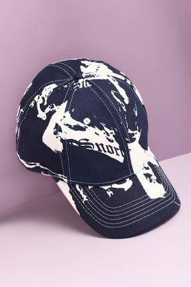 printed blended men's baseball cap - multi