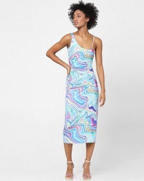 printed bodycon dress