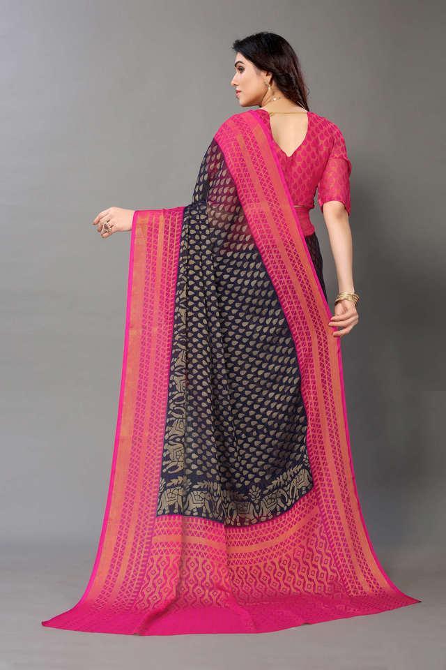 printed brasso party wear womens saree