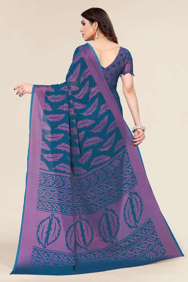 printed brasso party wear womens saree