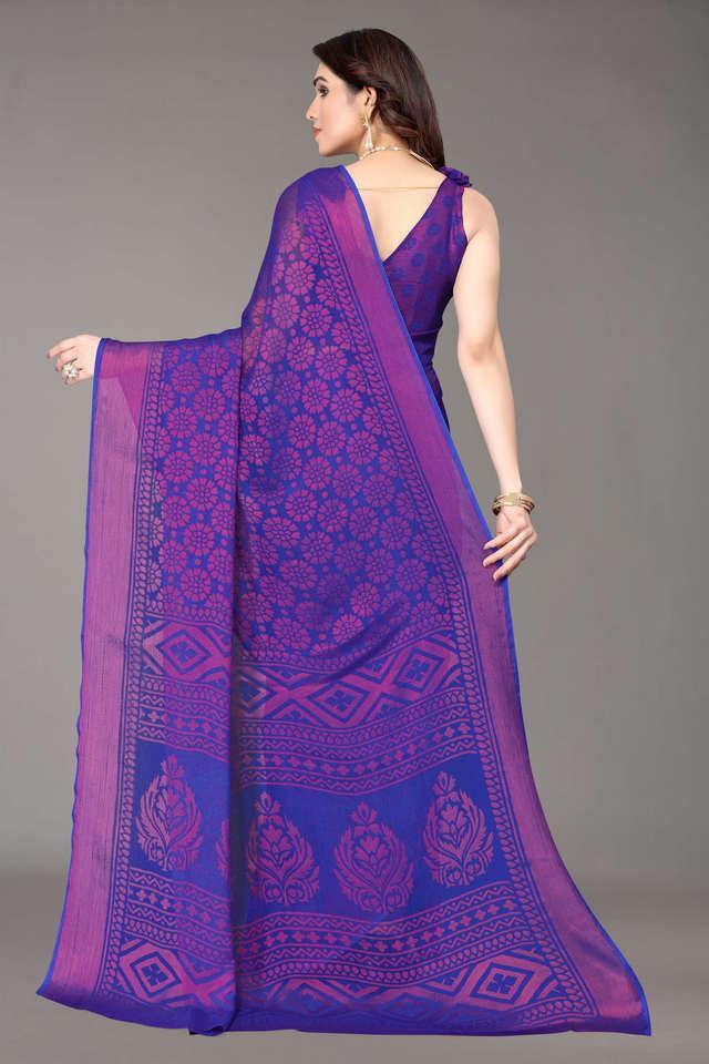 printed brasso party wear womens saree