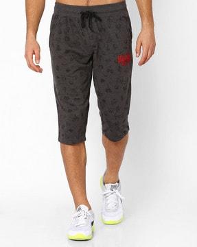 printed capris with pockets