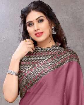 printed chiffon saree