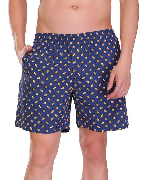 printed city shorts with insert pockets