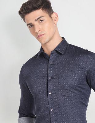 printed cocktail formal shirt