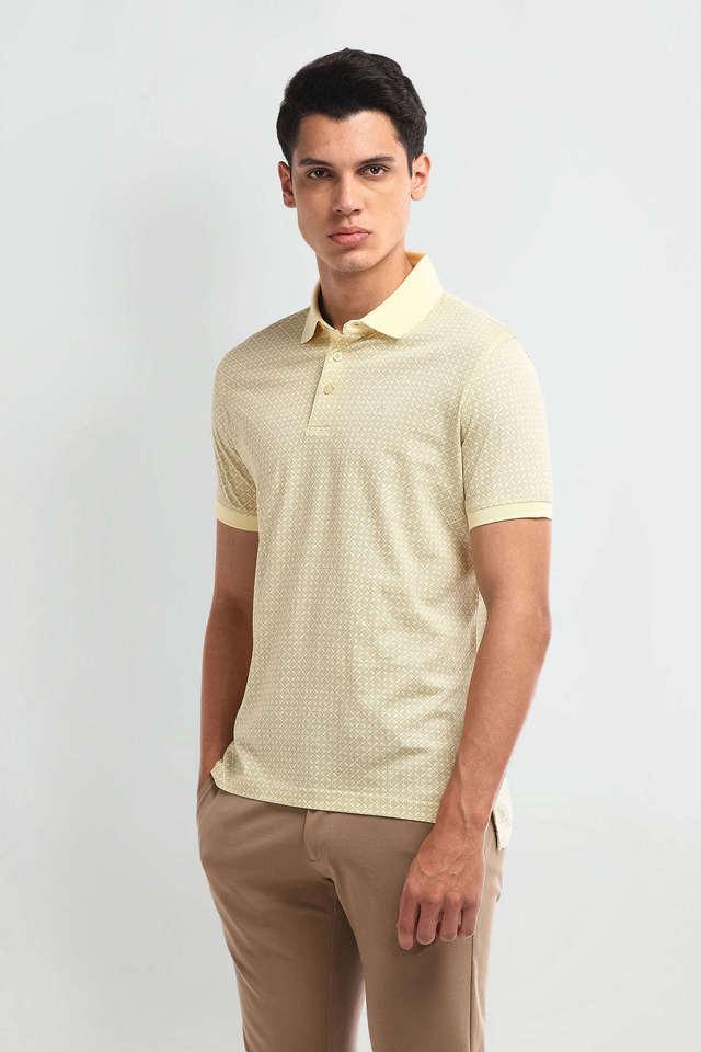 printed cotton blend polo mens t-shirt