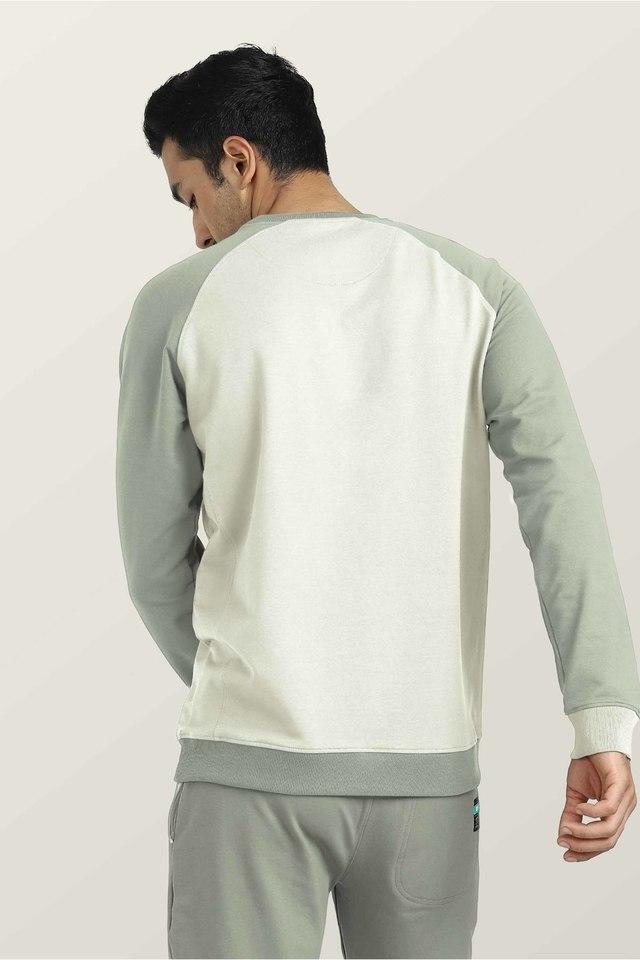 printed cotton blend regular fit mens sweatshirt