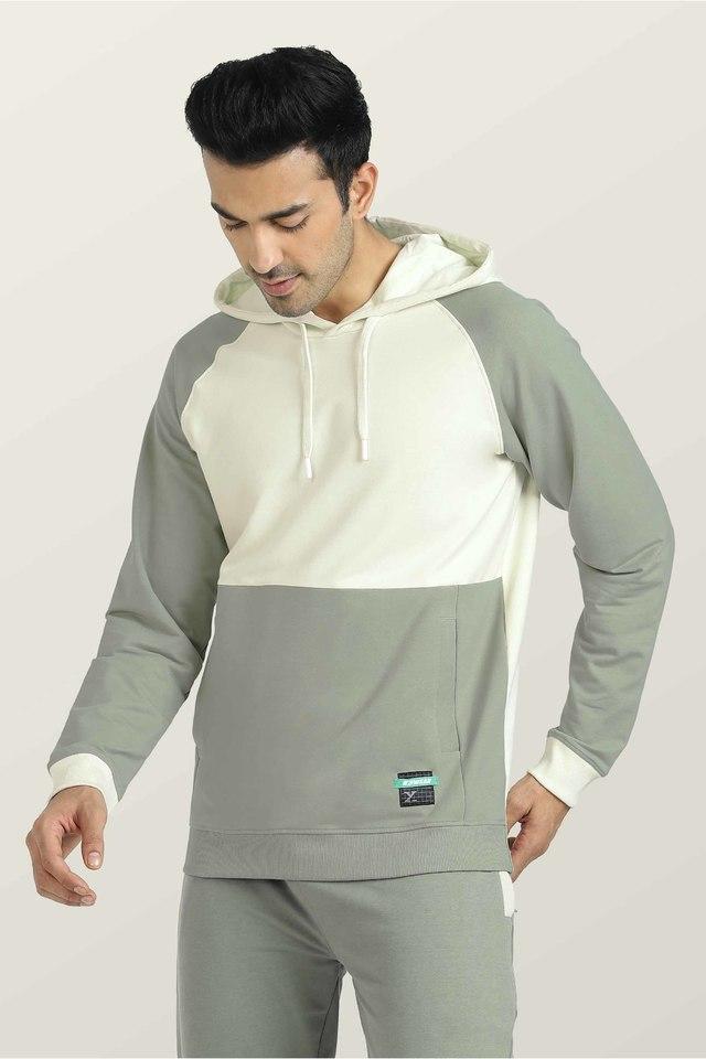 printed cotton blend regular fit mens sweatshirt