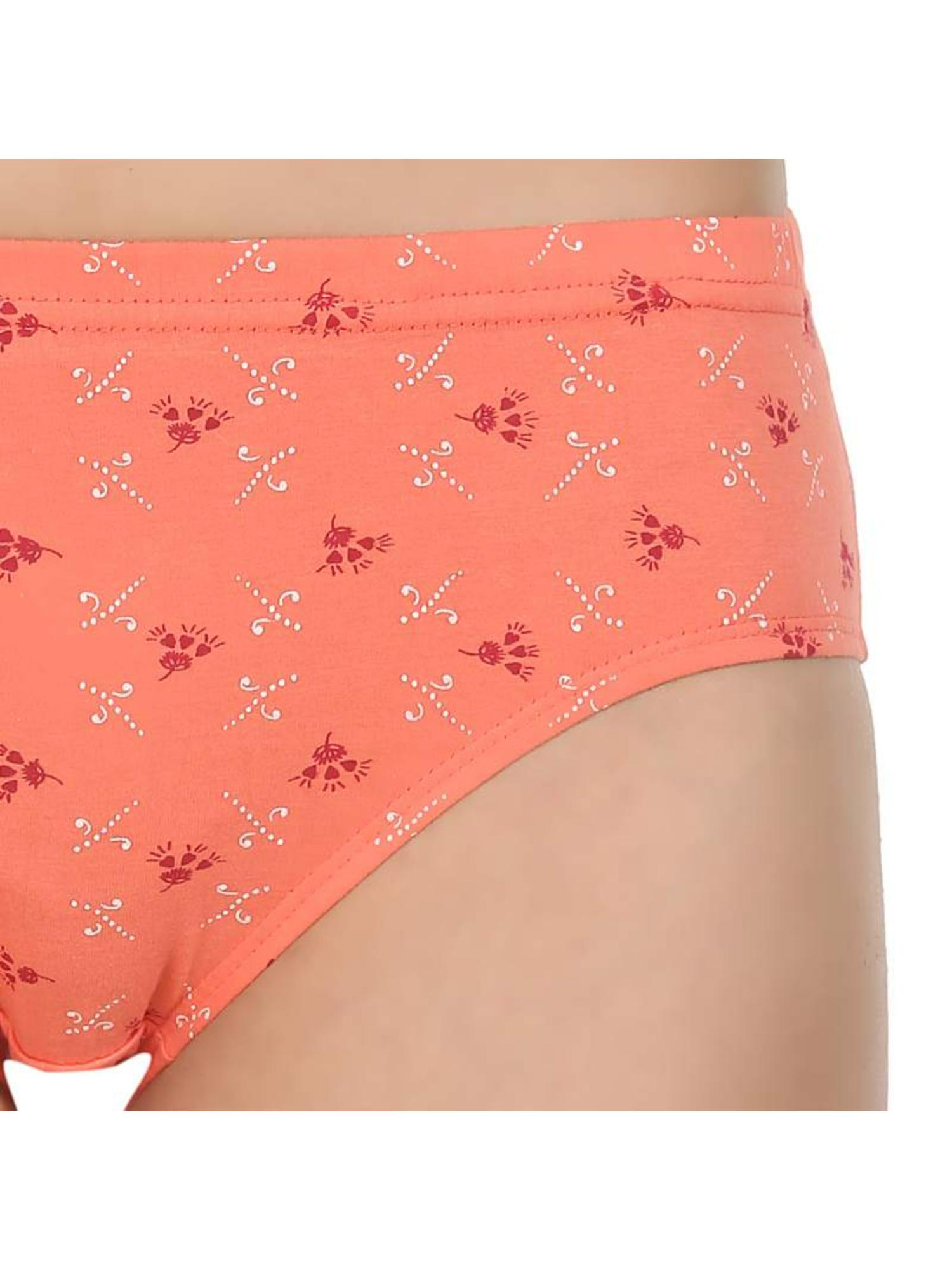 printed cotton briefs in assorted colors (pack of 6)